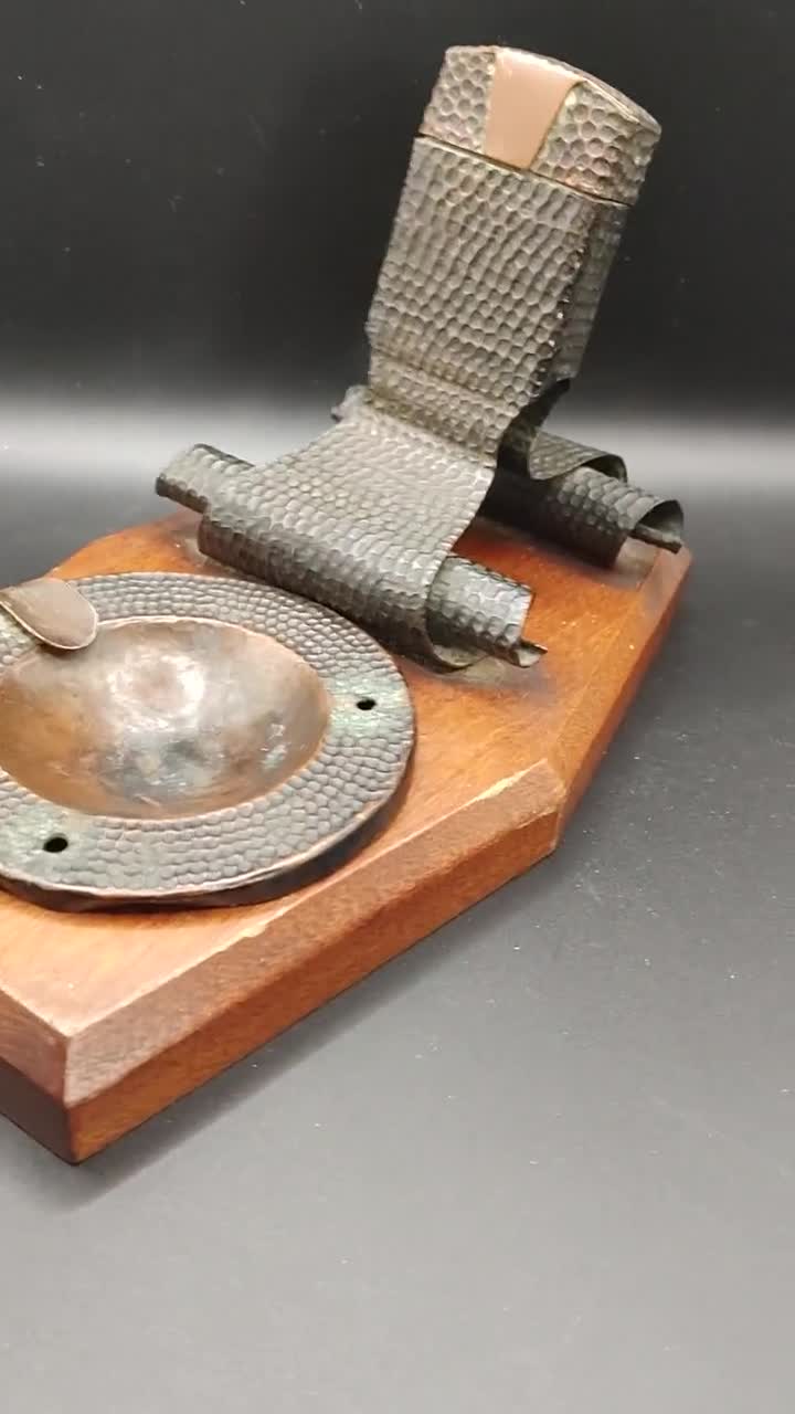 Trench Art - World War 2 German Ashtray and Lighter 1947 Egypt - Etsy