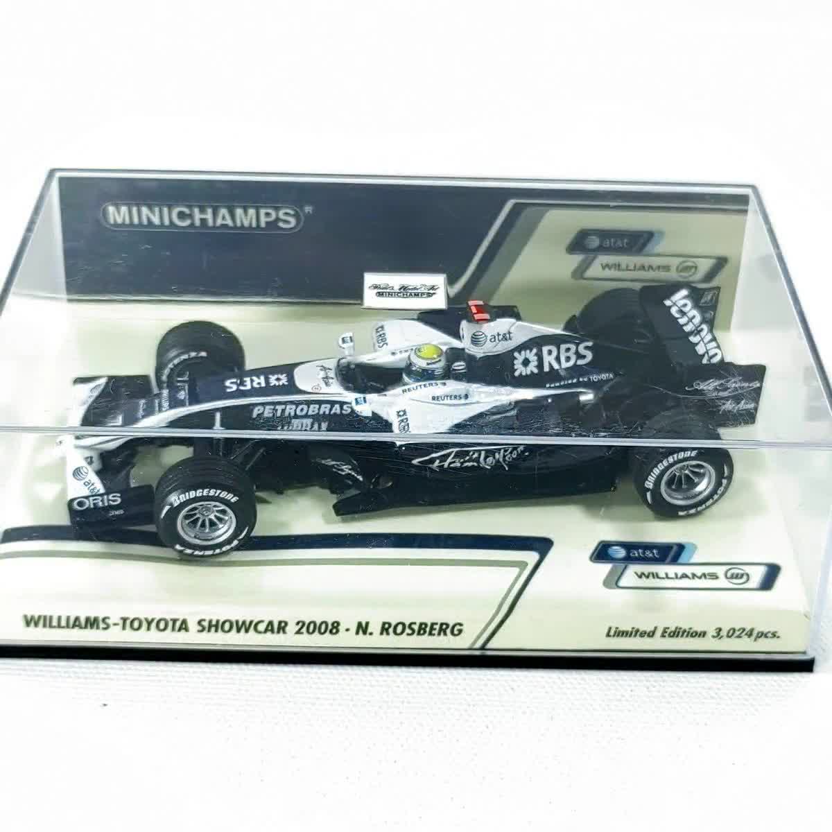 1:43 AT&T Williams Toyota Showcar 2008 Nico Rosberg No7 F1