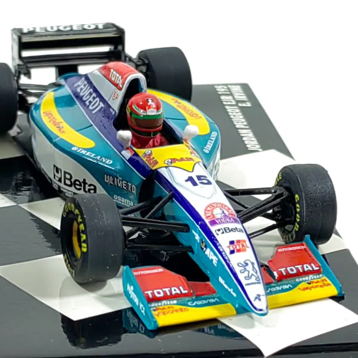 1:43 ジョーダン・プジョー EJR 195 1995 エディ・アーバイン No.15 F1