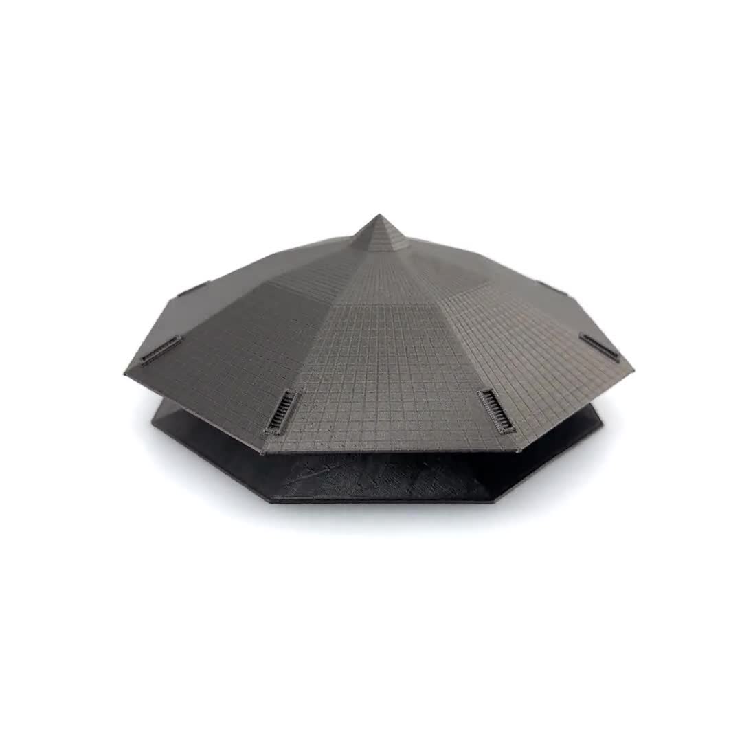 Octagonal UFO 2009 Indonesia Sighting 3D Printed, Michael Herrera