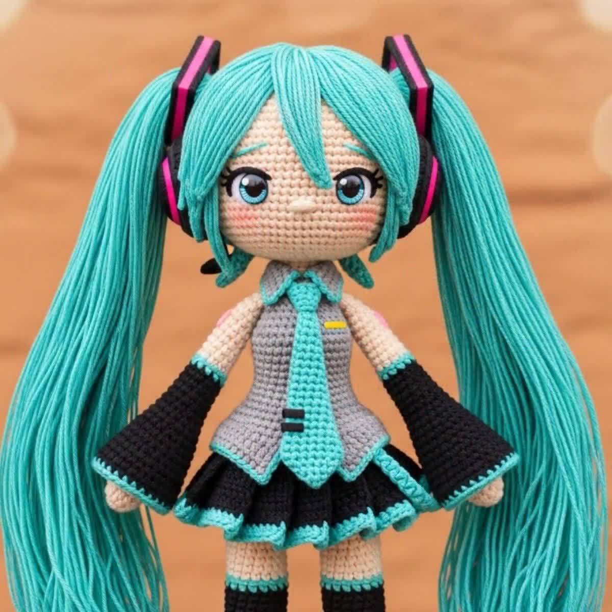 Anime Girl Amigurumi Crochet Pattern PDF, Digital Doll Making