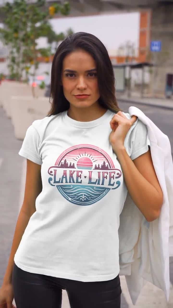 Vintage Lake Life T-shirt: Retro Cabin & Fishing Tee - Etsy