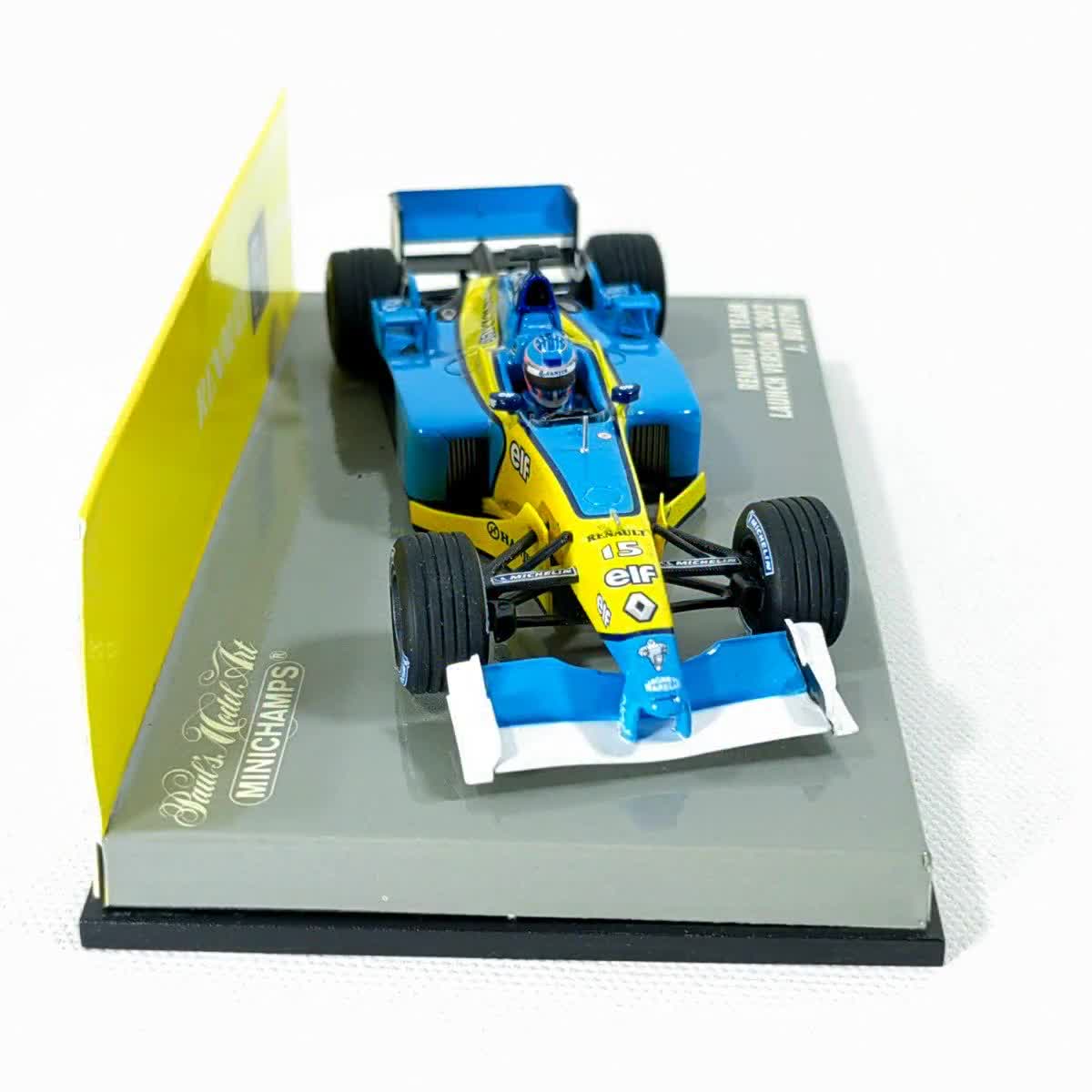 Renault F1 Team トラック ミニチュア1/50 Rare :43 Renault F1 Team Launch Version 2002 Jenson Button No15