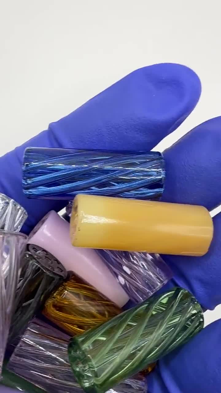 Mystery 5-pack Hand Blown Glass Tips – Borosilicate Spiral Design