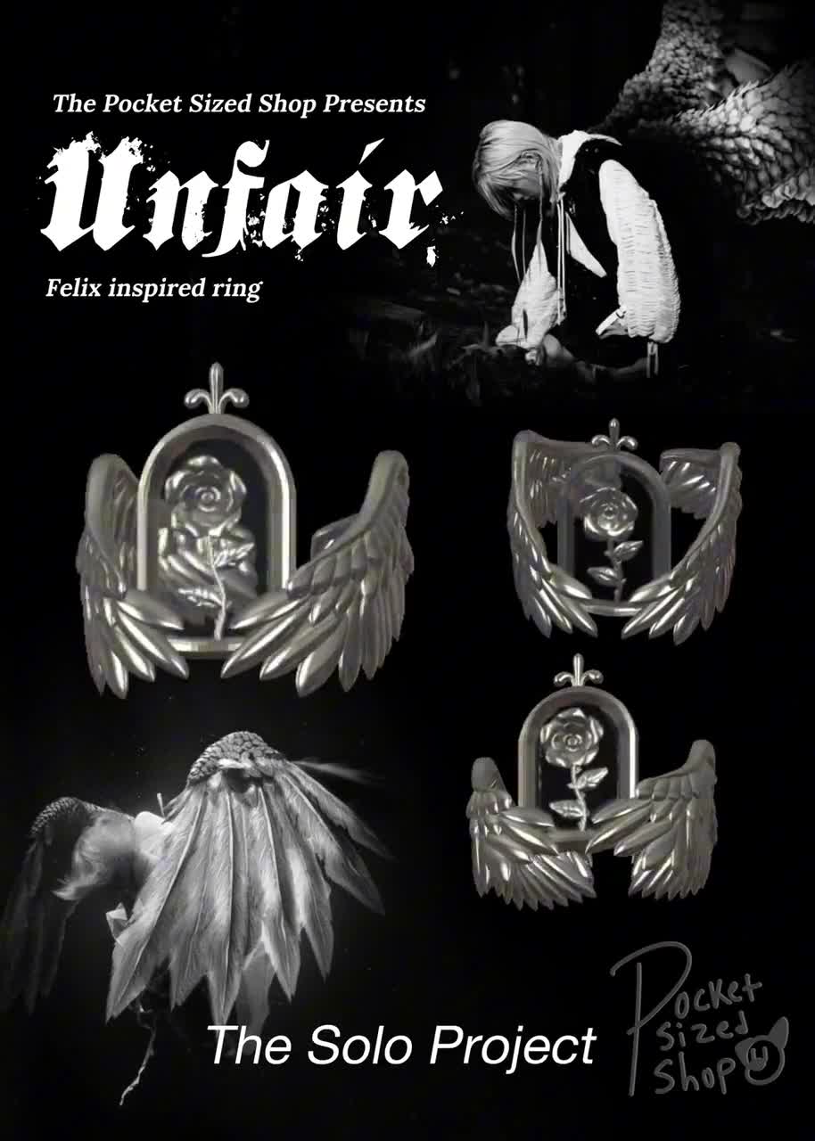 Pocket Sized SKZ Felix “UNFAIR” Inspired Ring |hop | Kpop | Merch
