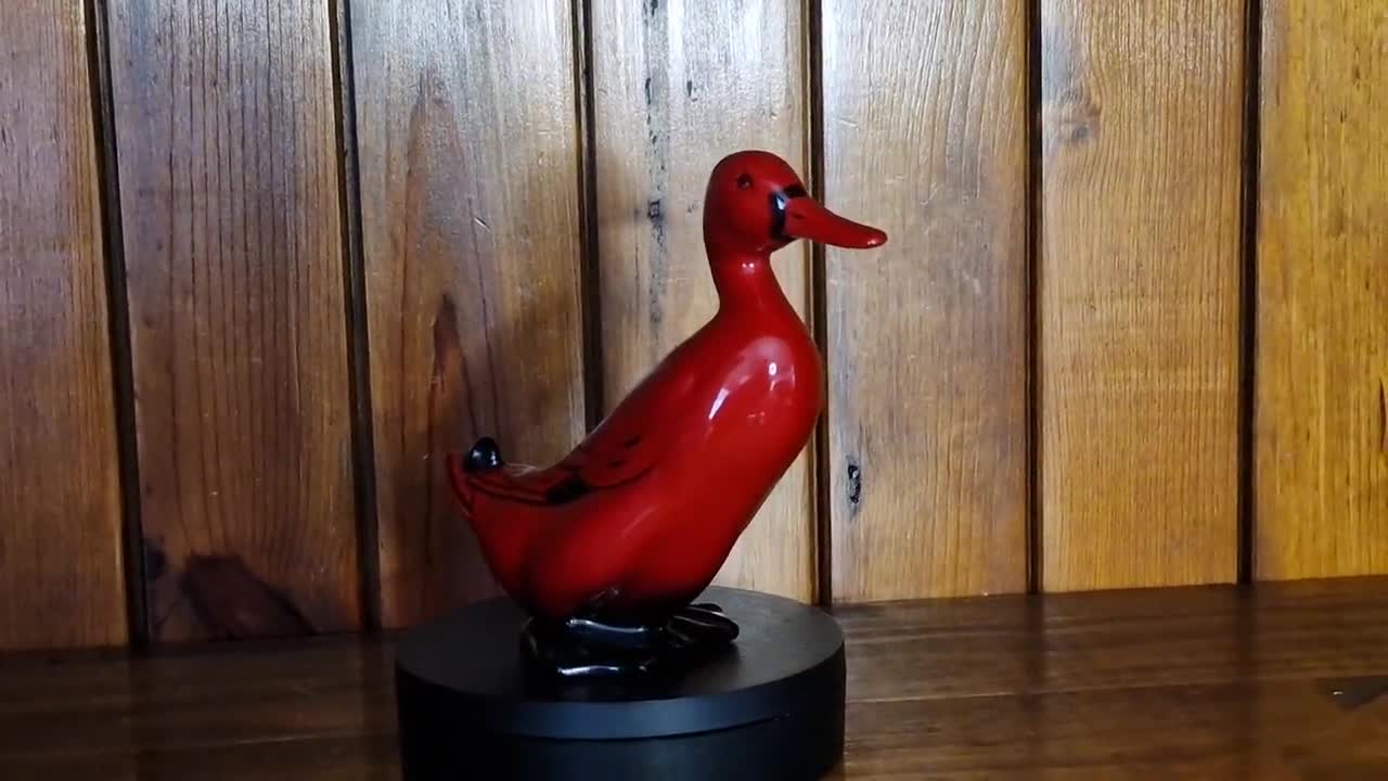 Royal Doulton Flambé Duck Figurine – Mid-century Porcelain Bird