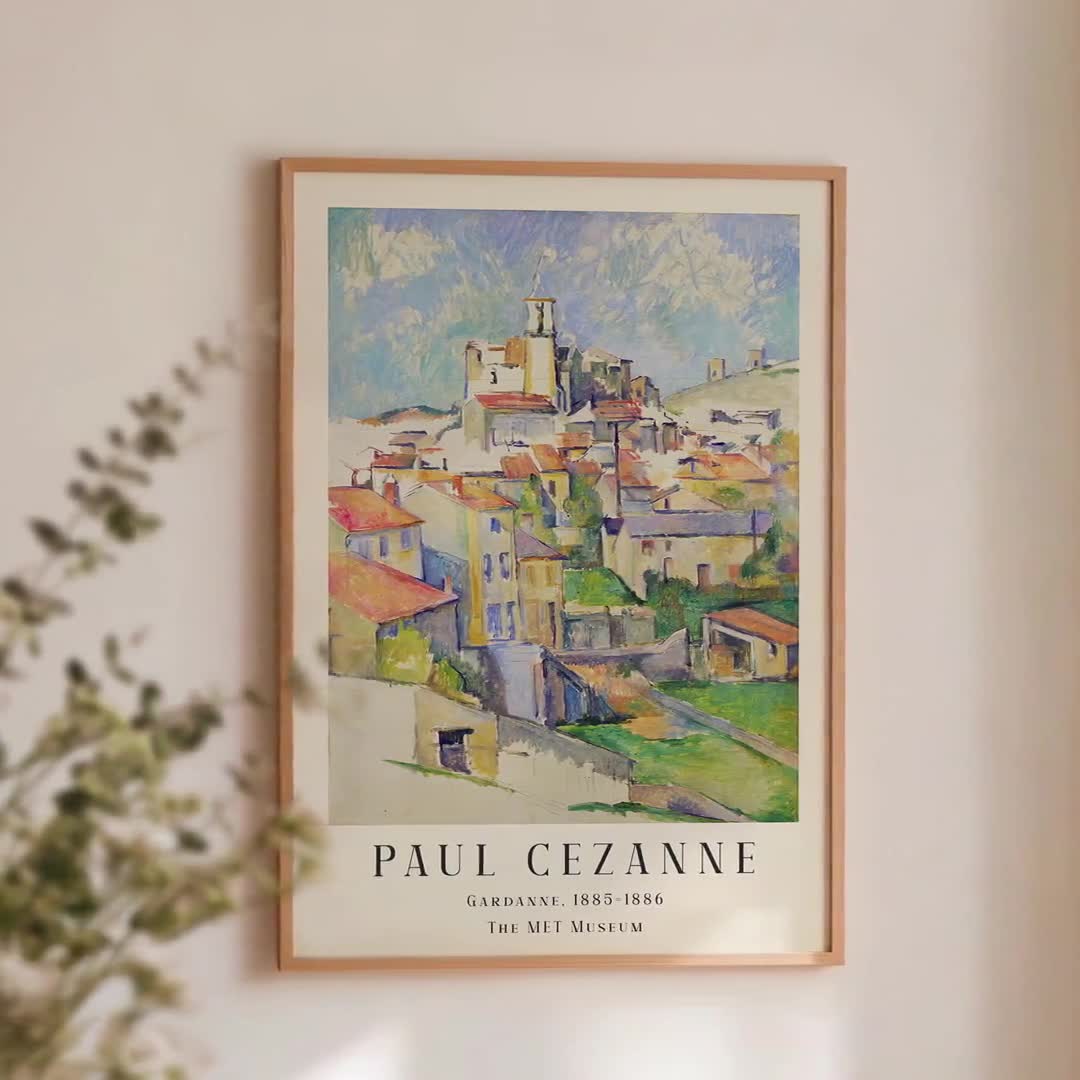 Paul Cezanne Art Print - Gardanne, Vintage Landscape Poster - Etsy