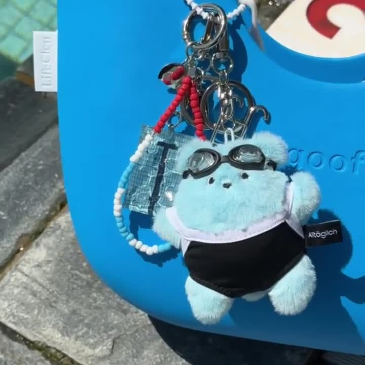 ALLTAGLICH ハンドメイド スイミーベア キーホルダー - Etsy 日本