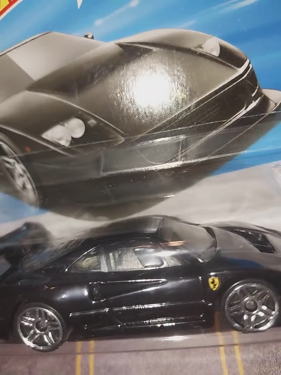 Hot Wheels Black Ferrari F40 Competizione: HW Exotics Rare Diecast
