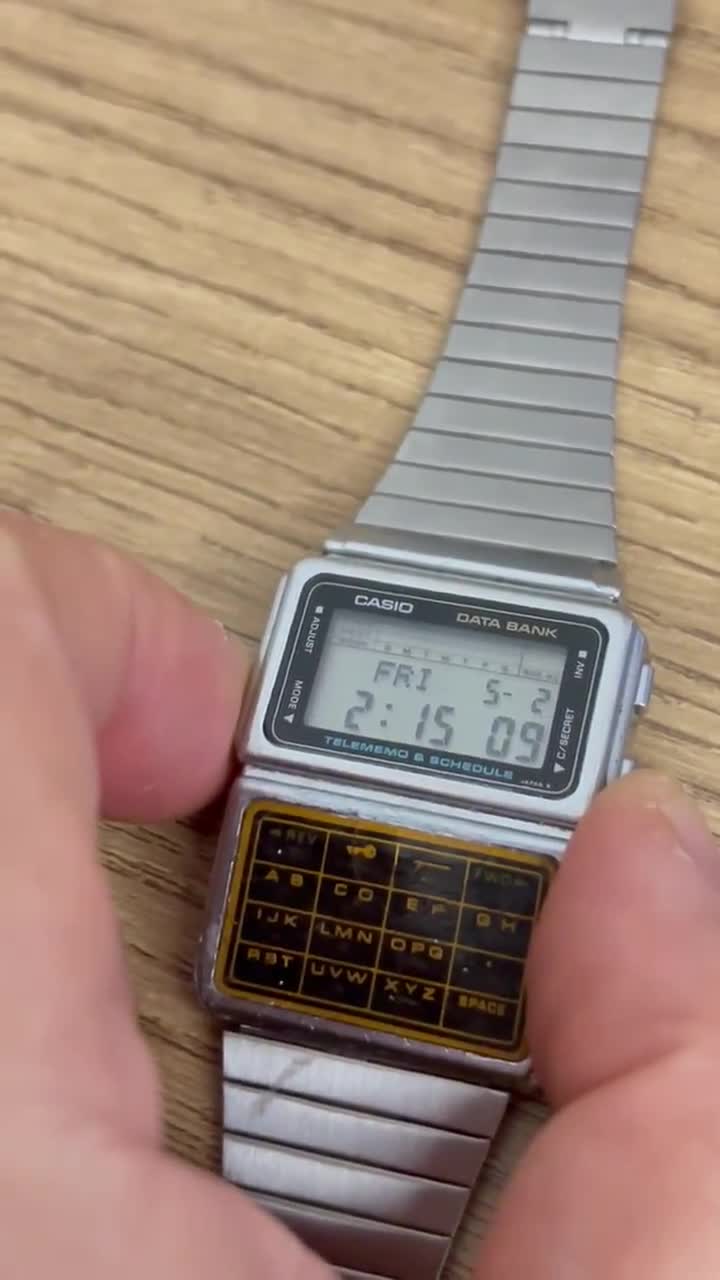 Vintage Casio DBC-600 Data Bank Calculator Watch - Etsy