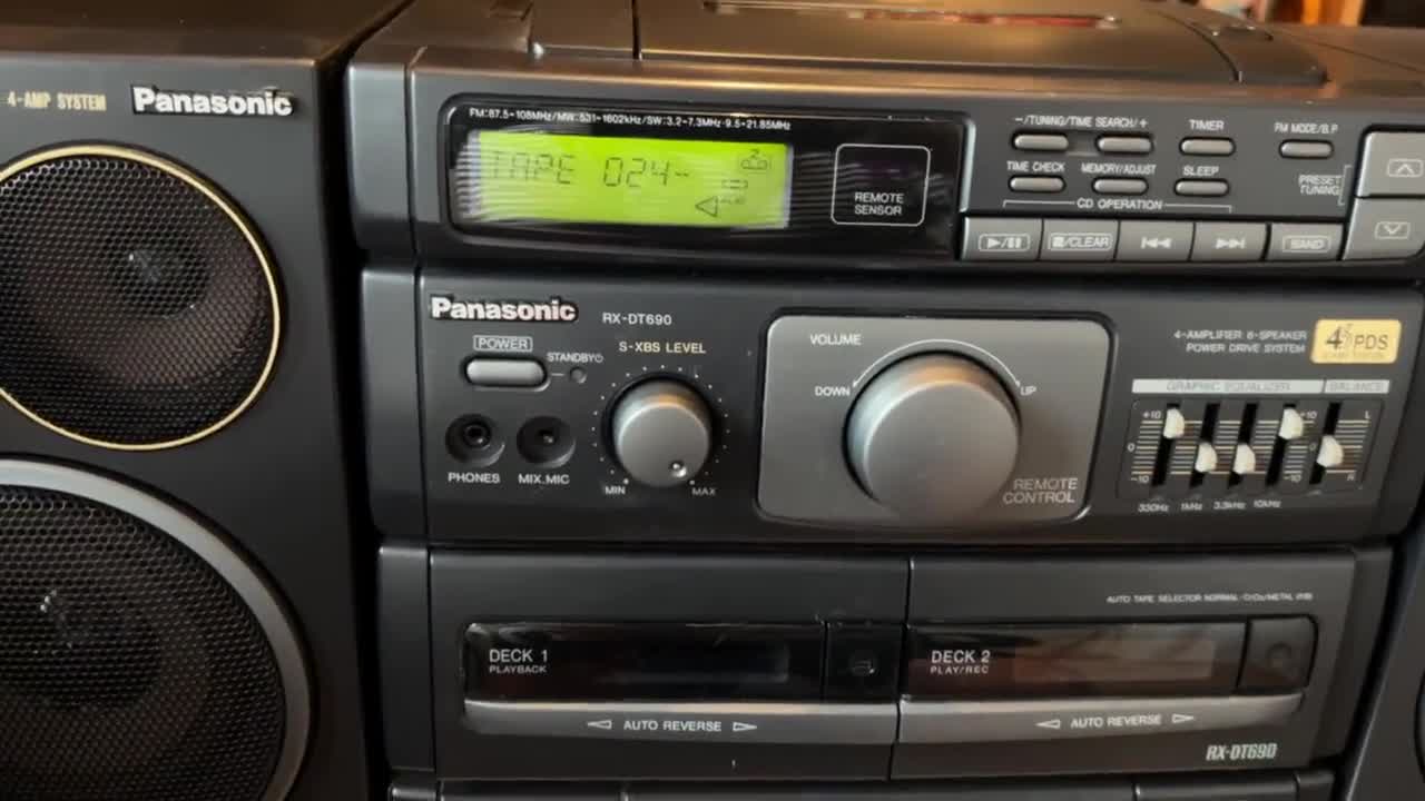 Panasonic Rx-dt690 Best Sound of 90s Boombox - Etsy