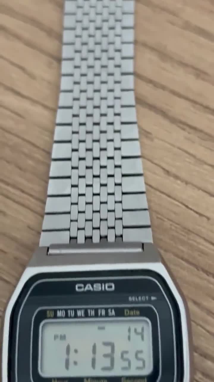 Vintage Lithium 1980s Casio B815 Module 155 Digital Watch Japan