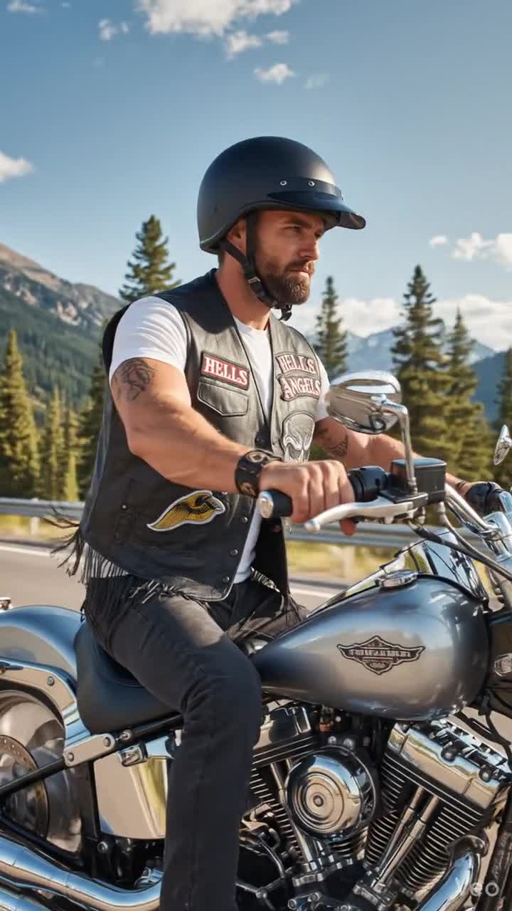 Hells Angles Customized Motorcycle Club Leather Vest - Personal MC