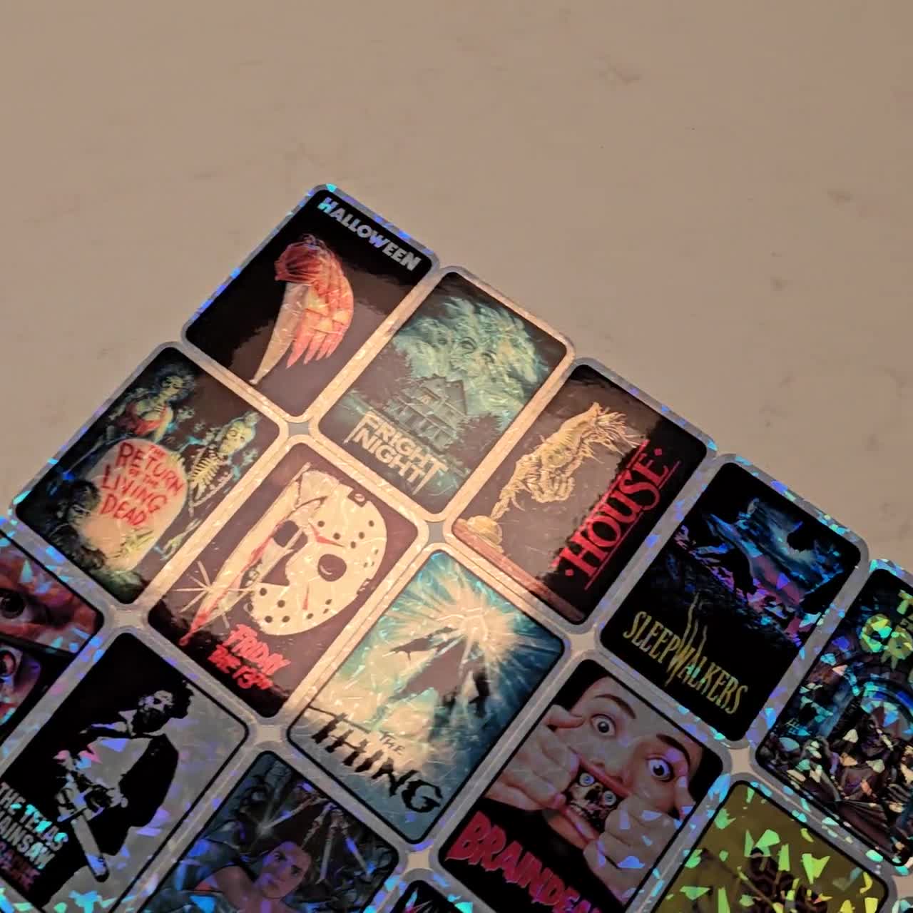 Vending Machine Prism Sticker 80s Vtg Style Horror Holographic