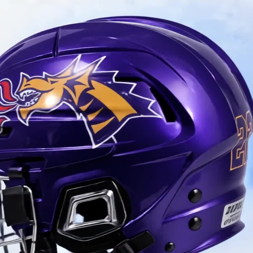 カスタムアイスホッケーヘルメットデカールステッカーパッケージには