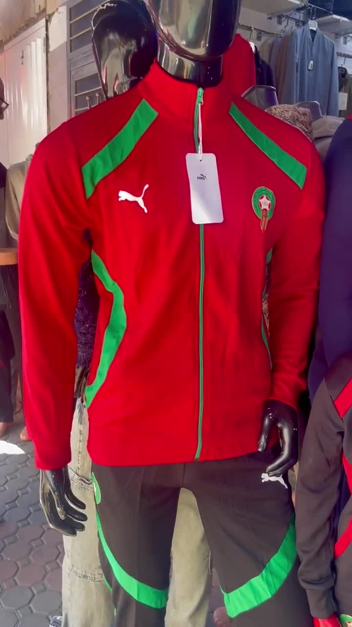 Morocco Tracksuit Set Red Green – Atlas Lions World Cup Outfit