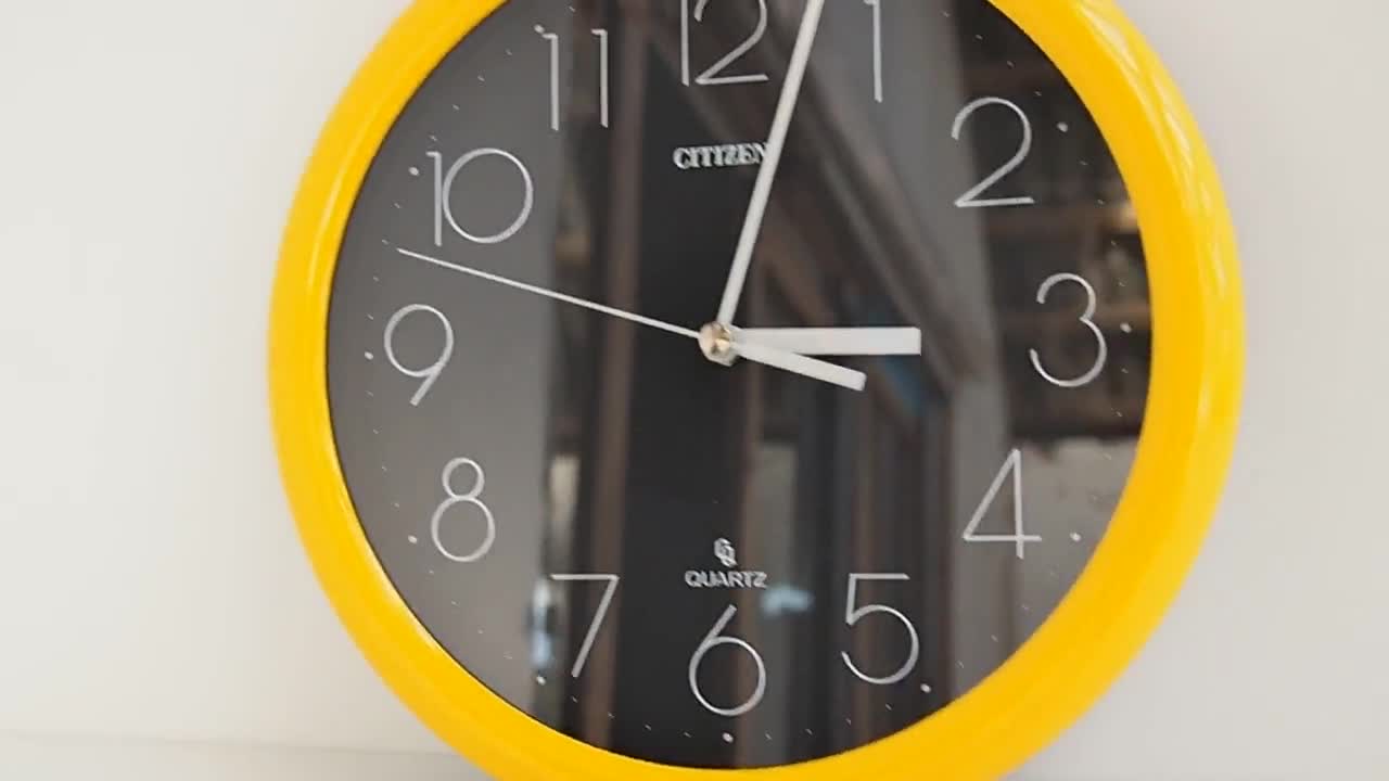 yellow_black_wall_clock_citize