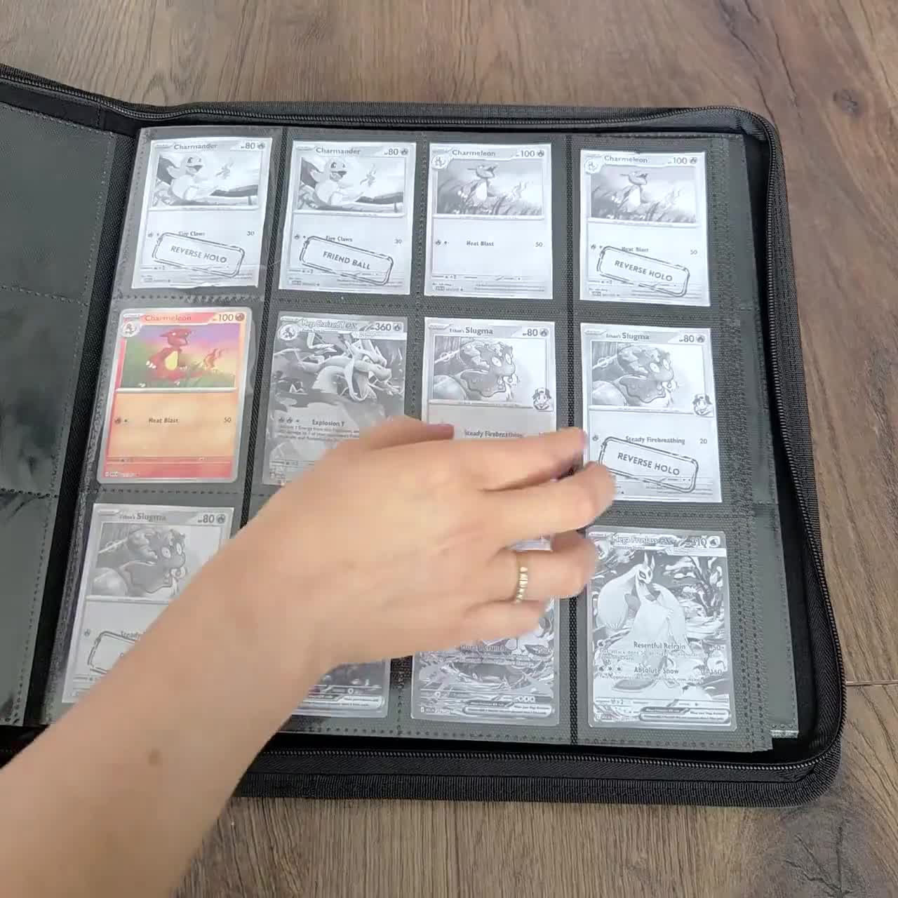 Alakazam Master Set Binder Pages, Pokemon Placeholder Cards