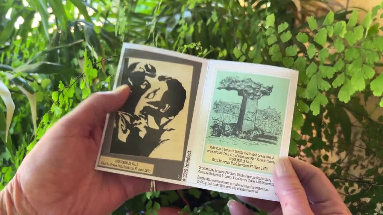 Star Trek Spock Mini Book, Spockanalia Fanzine History, Vintage