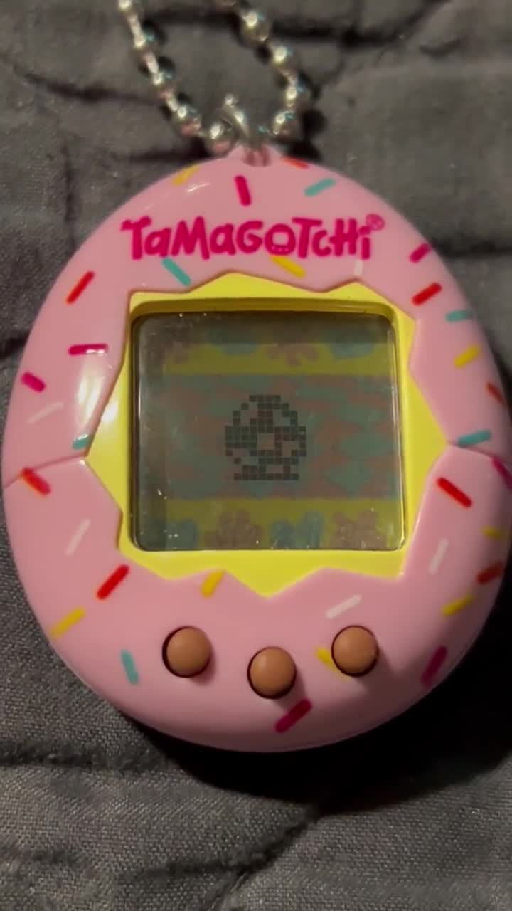 Tamagotchi Electronic Game Bandai RARE Pink Sprinkles Keychain - Etsy