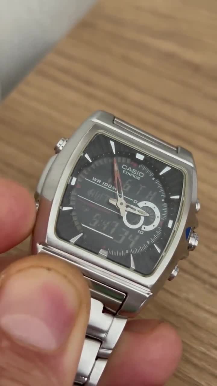 Casio Watch Efa-120 Analog, Digital: Ana-digi Edifice, Fast