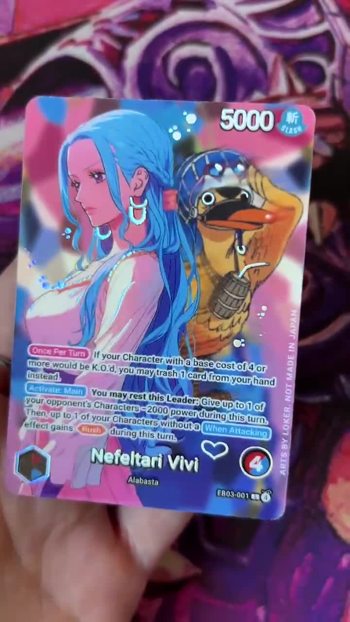 Vivi and Karoo - One Piece TCG Custom Alt Art Leader *foil