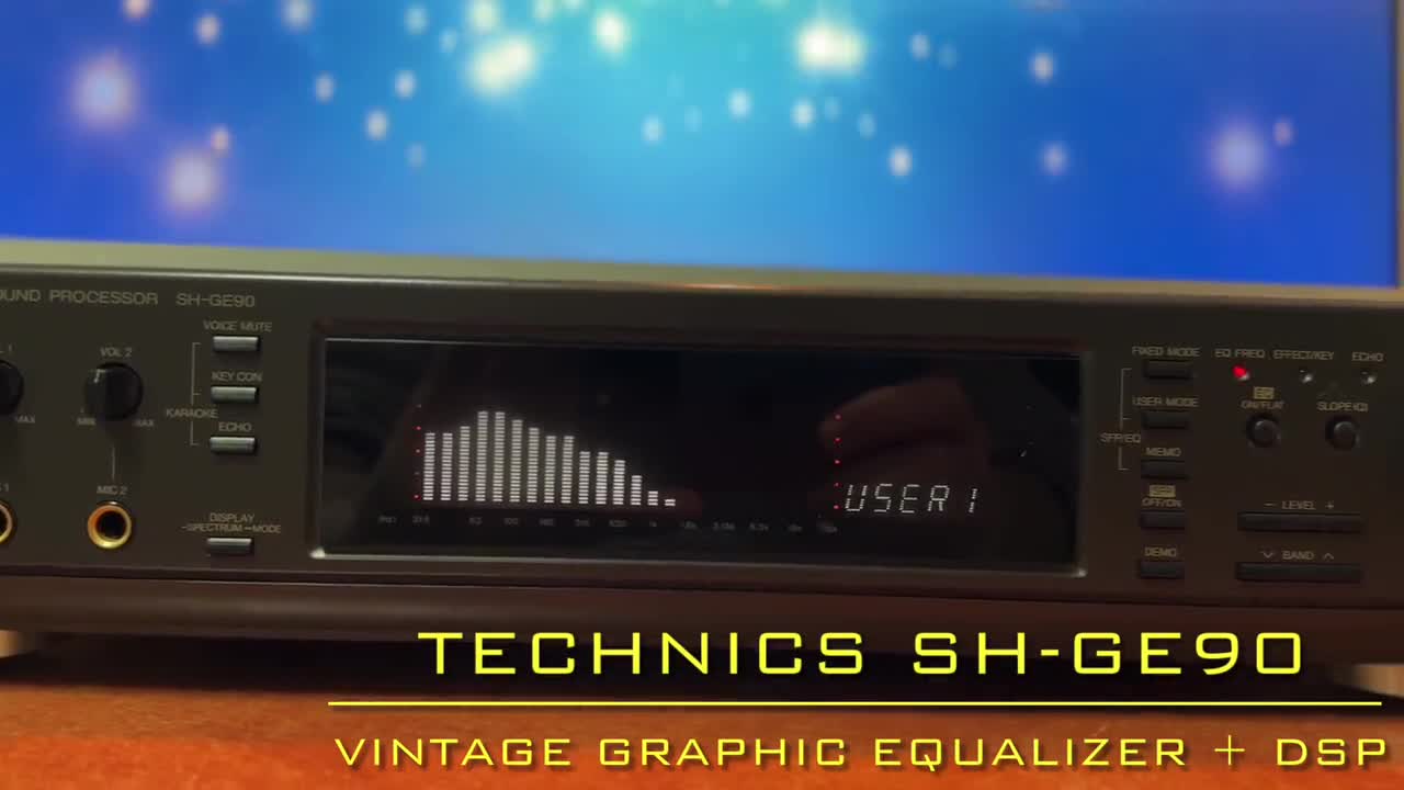 TECHNICS SH-GE90 Rare Vintage Stereo Digital DSP Equalizer - Etsy
