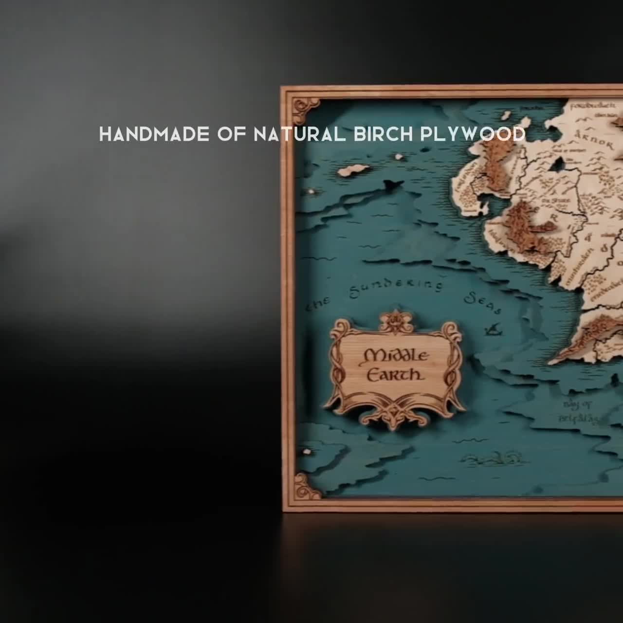 中つ国の地図 - 指輪物語ファンへのパーソナライズされたギフト