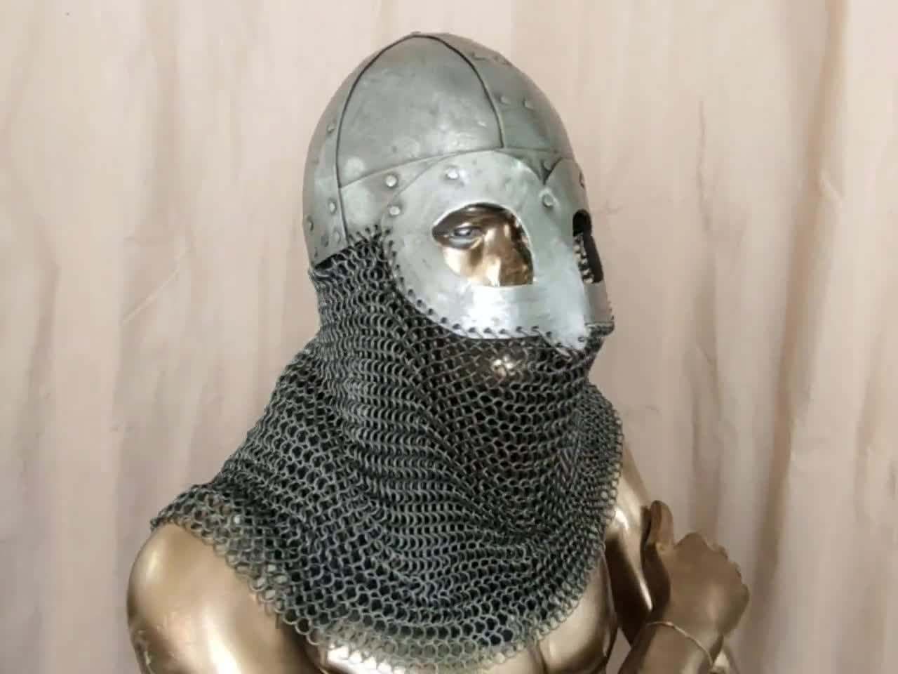 バイキングの鋼鉄ヘルメット – 戦士と歴史を生きる人々のための10世紀