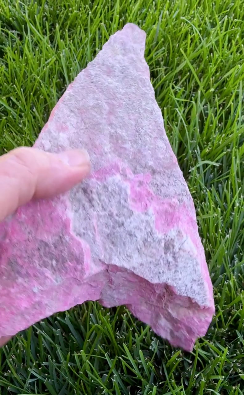 Lg RAW THULITE STONE Norway Gemstone, Choice, Natural Vibrant Pink