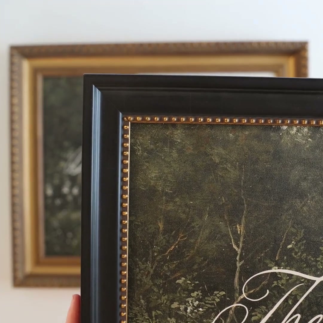 Personalized Vintage Wedding Welcome Sign | Gold Frame | N207 - Etsy