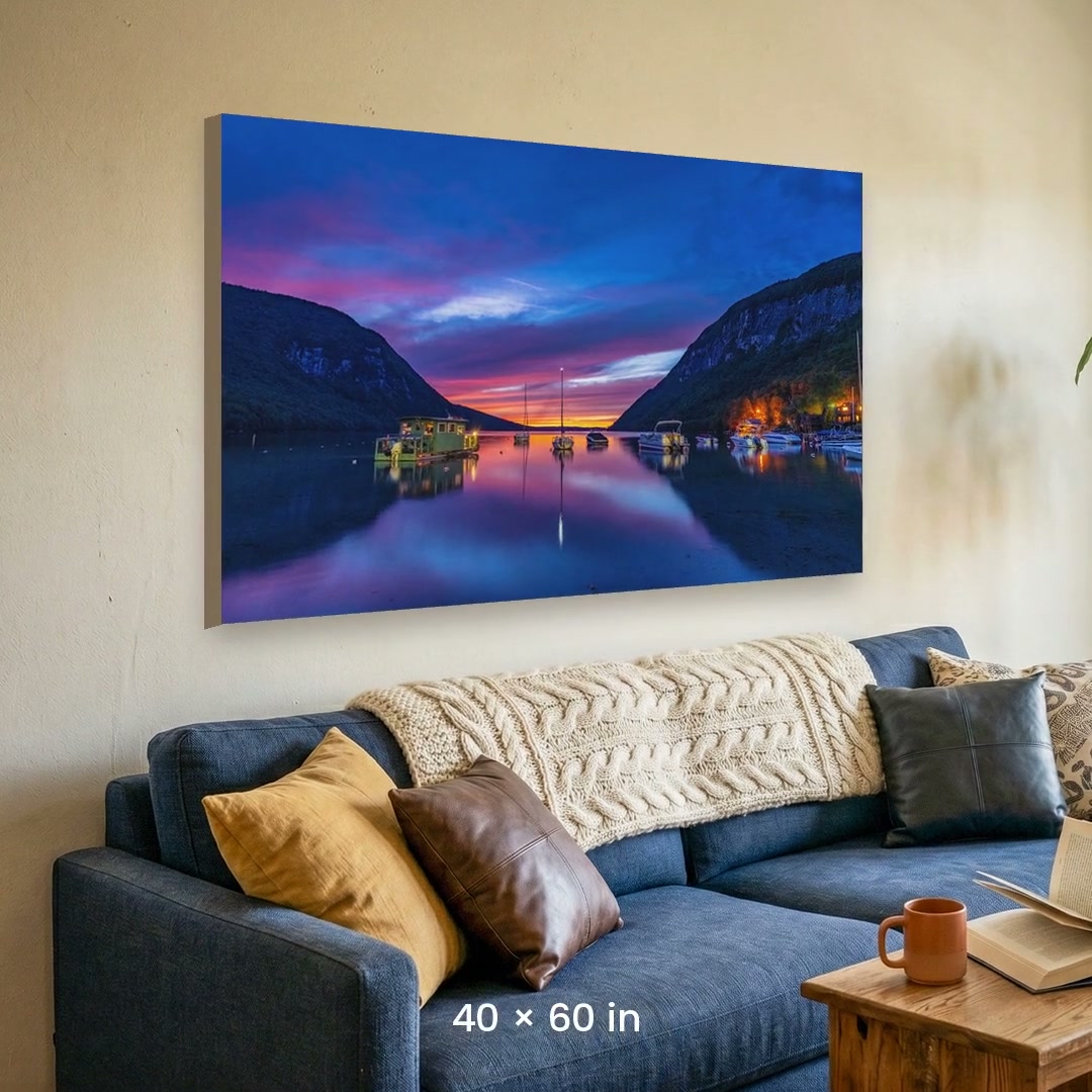 Lake Willoughby Vermont Sunset Photo Print | Northeast Kingdom VT