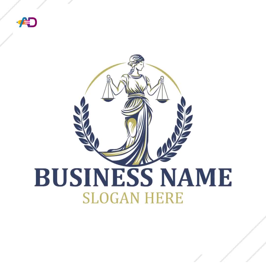 Lady Justice Logo - Themis Holding Scales of Justice | Elegant Law Firm, Attorney, Legal Logo - Video thumbnail 5