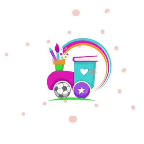 Digital Vector File Cartoon-style train - Preschool - Education - Rainbow - Toys - Video thumbnail 2