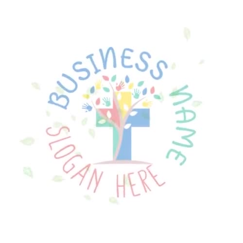 Modern Colorful Cross Preschool Logo - Faith Nursery & Kindergarten Logo - Kids Handprint Design - Daycare Logo - Education Logo - Video thumbnail 5