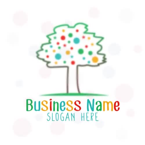 Hand-drawn kids style tree Logo - Preschool Logo - Pediatric logo - Nursery - Day Care - Kindergarten - Video thumbnail 2