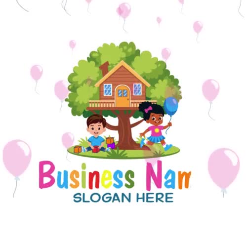 Tree House Education Logo – Children Playing, Preschool & Daycare Logo Design - Video thumbnail 5