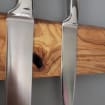 Magnetic Knife Rack, Olive Wooden Knife Holder, Live Edge Wood Knife Bar, Storage for Wall, Knife Rack With Self-adhesive or Hidden Screws - Etsy
