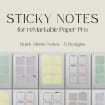 Sticky Notes Bundle for Remarkable Paper Pro, Note Templates for ...
