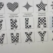 Checkered Doodle Alphabet Set: PNG Clipart (digital Download) - Etsy