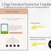 Canva Download Instructions Template, Etsy Digital Product Instructions ...