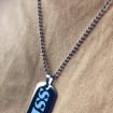 Engraved Dog Tag Necklace Custom Necklace for Men 1st Anniversary