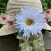 Cottagecore Hat, Sun Bonnet, Cute Ladybug Hat, Wide Brim Adjustable Sun Hat, Gardening Hats for Women, Garden Lover Gift