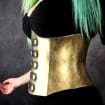 Lambskin Steampunk Style Underbust Corset With Metal Decor, Authentic  Steel-boned Custom Made Corset for Waist Training and Tight Lacing 
