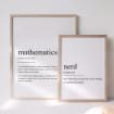 Mathematics Definition, Mathematics Printable, Geek Gift, Geek Wall Art ...