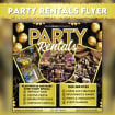 Party Rentals Flyer Template: DIY Event Supplies (PDF Downloadable File ...