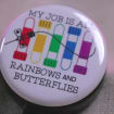 My Job is All Rainbows and Butterflies Badge Reel, Phlebotomist Humor Badge  Reel,Cute Phlebotomy Tech Blood Draw Retractable ID Badge Holder -  日本