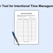 Time Audit Printable Worksheets | Hourly Time Tracker | Time Management ...