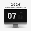 Desktop Wallpaper 2026 Black And White Dark Desktop Calendar Black White Desktop Calendar 2026 Or4smh 