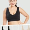 Women Padded Seamless Comfort Bra Sports Stretch Wireless -  UK